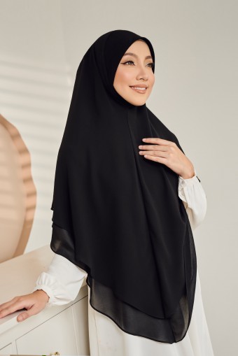 (AS-IS) Nageena Khimar in Black